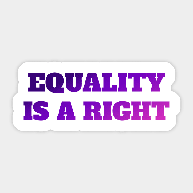 Equality Right Gender Equality Sticker by Yogurttees